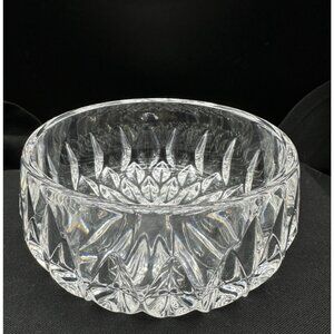 Gorham Althea Crystal Clear Glass Bowl 4.25" Starburst Candy Nut Dish 1980s